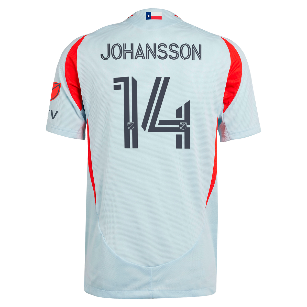 Men's FC Dallas Herman Johansson Light Blue 2025 The Inferno Kit On-Field Authentic Jersey