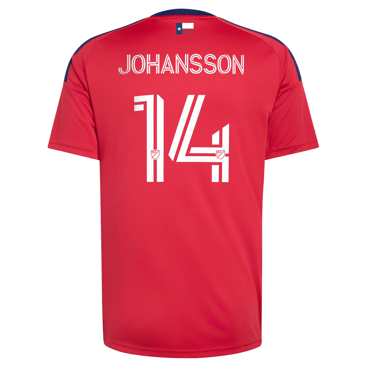 Men's FC Dallas Herman Johansson Red 2026 DNA Kit Replica Jersey