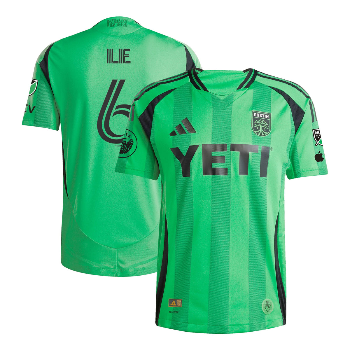 Men's Austin FC Ilie Sanchez Green 2025 The Heartbeat Kit Authentic Player Jersey