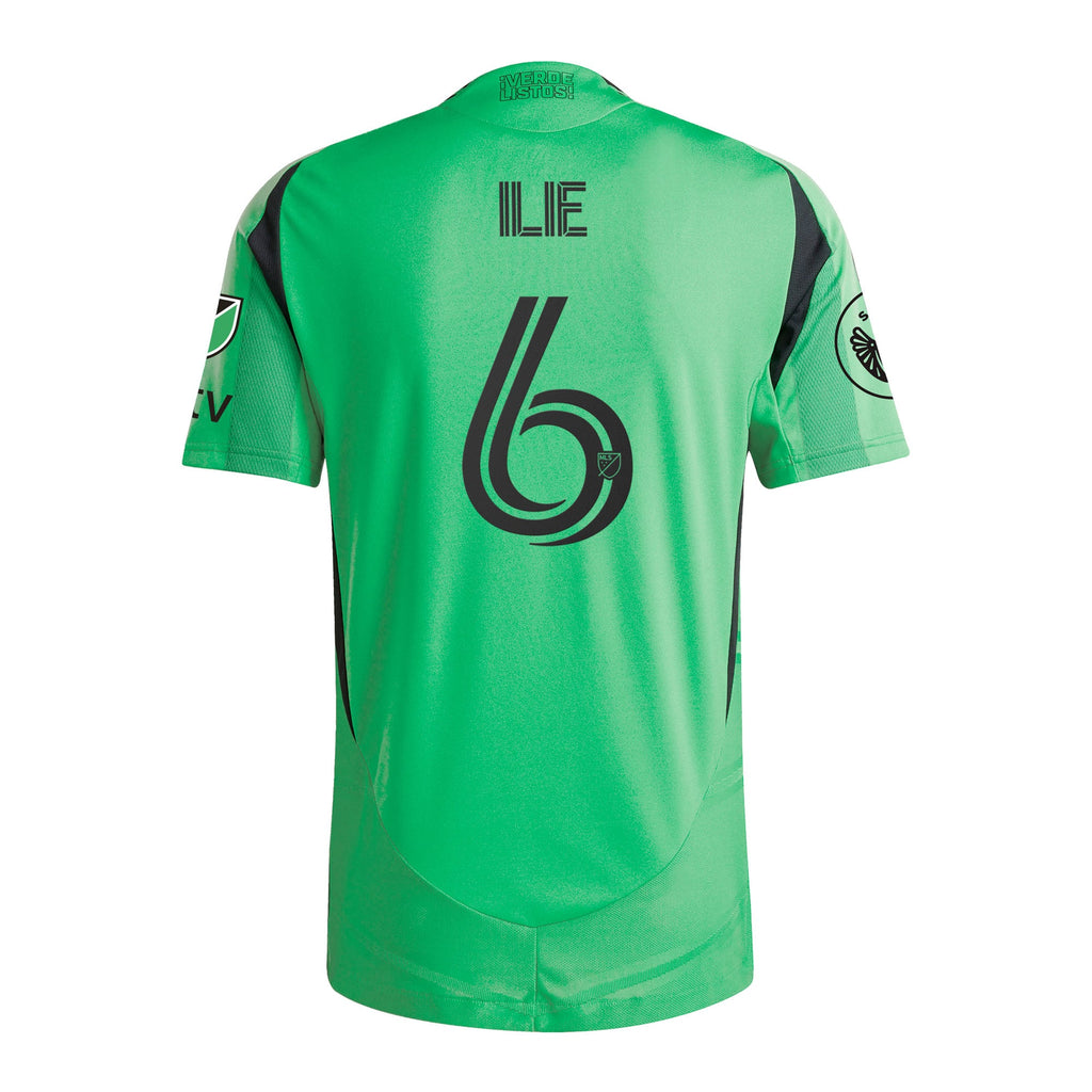 Men's Austin FC Ilie Sanchez Green 2025 The Heartbeat Kit Authentic Player Jersey