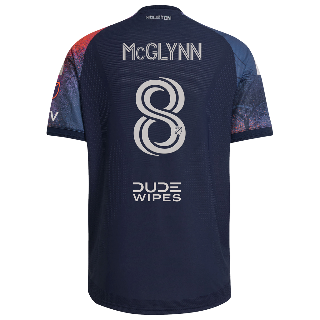 Men's Houston Dynamo FC Jack McGlynn Blue 2026 Mission Control On-Field Authentic Patch Jersey