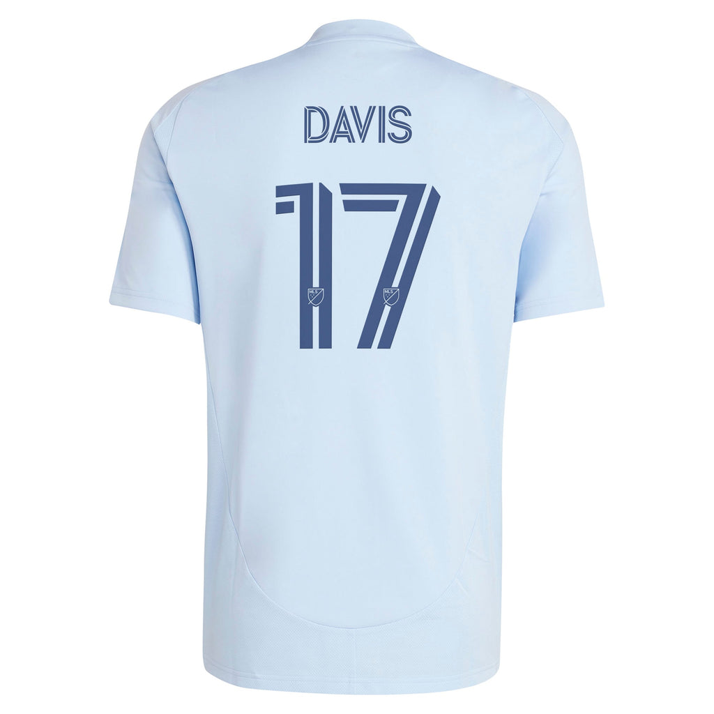 Men's Sporting Kansas City Jake Davis Light Blue 2025 One KC Replica Player Jersey
