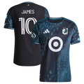 Men's Minnesota United FC James Rodriguez Black 2026 The Decade Kit On-Field Authentic Patch Jersey