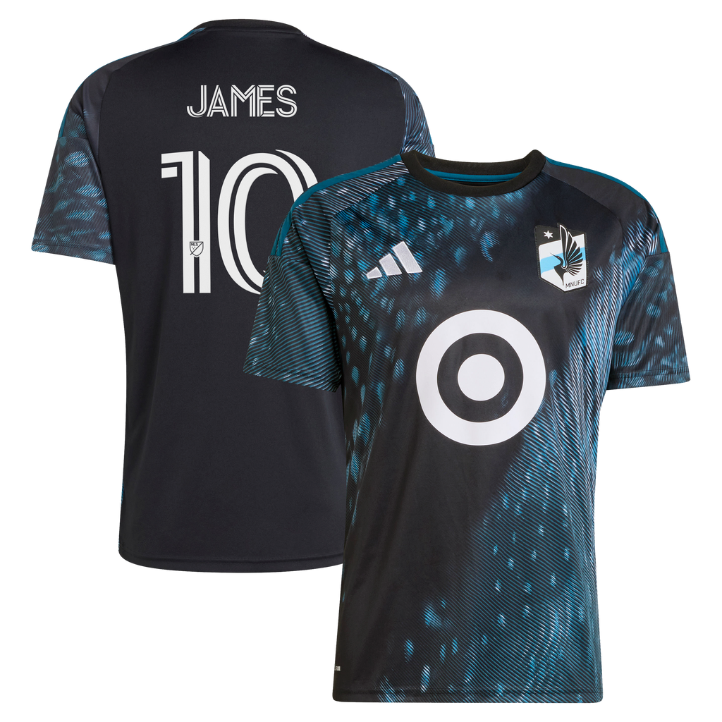 Men's Minnesota United FC James Rodriguez Black 2026 The Decade Kit Replica Jersey