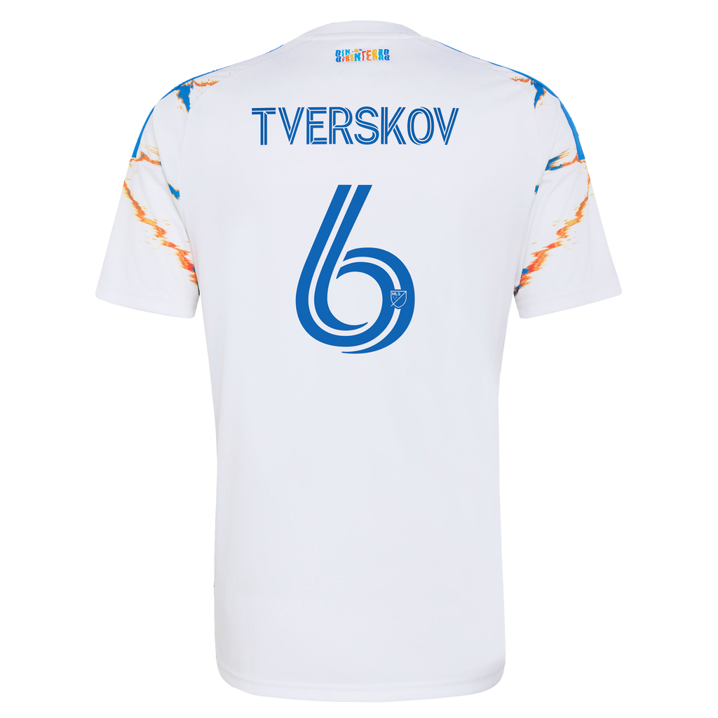 Men's San Diego FC Jeppe Tverskov White 2026 Unprecedented Unity Kit Replica Jersey