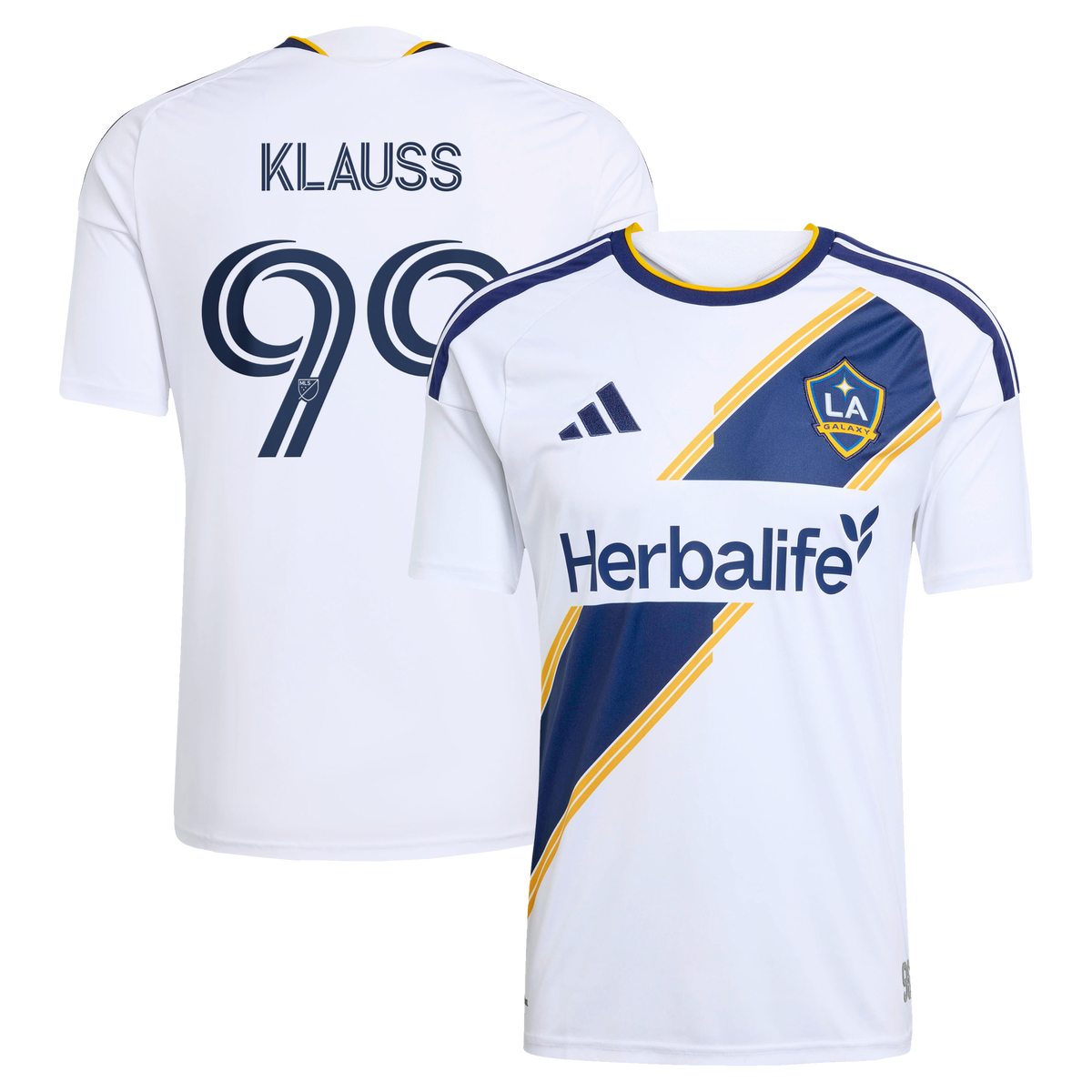Men's LA Galaxy João Klauss White 2026 The VeloCITY Kit Replica Jersey