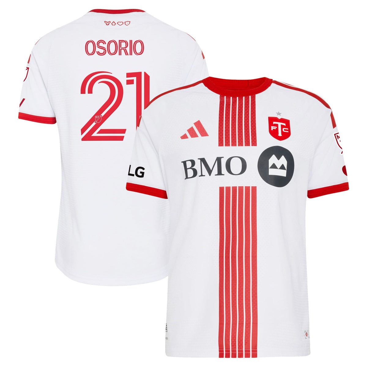Men's Toronto FC Jonathan Osorio White 2026 Winter Kit On-Field Authentic Patch Jersey