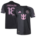 Men's Inter Miami CF Jordi Alba Ramos Black 2025 The Fortitude Kit Authentic Player Jersey