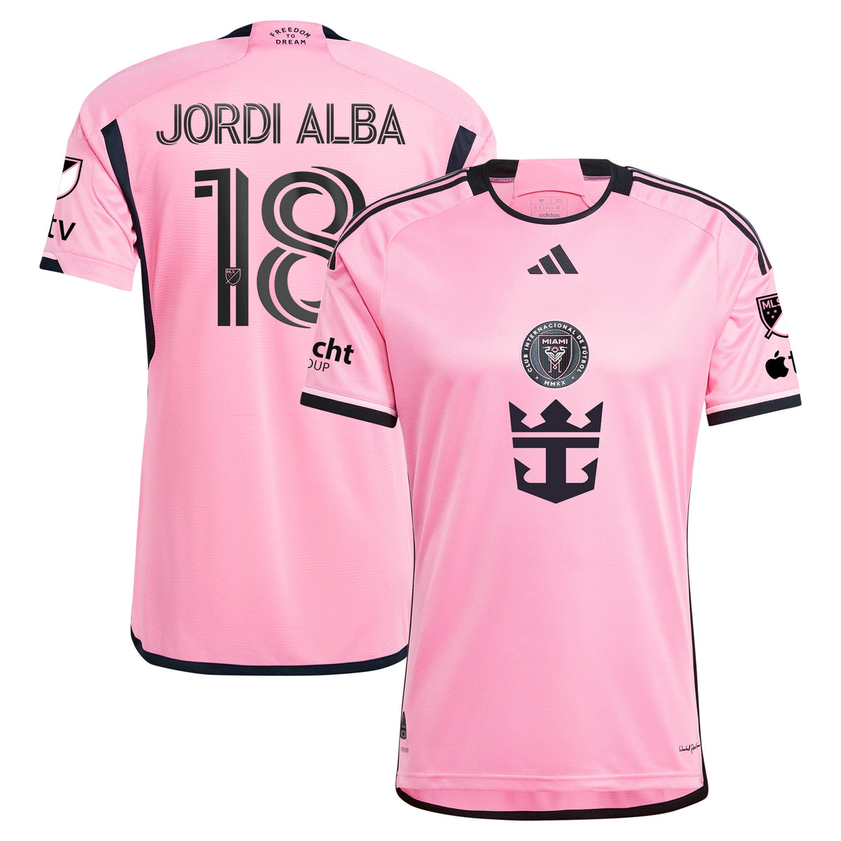 Men's Inter Miami CF Jordi Alba Ramos Pink 2024 2getherness Authentic Player Jersey