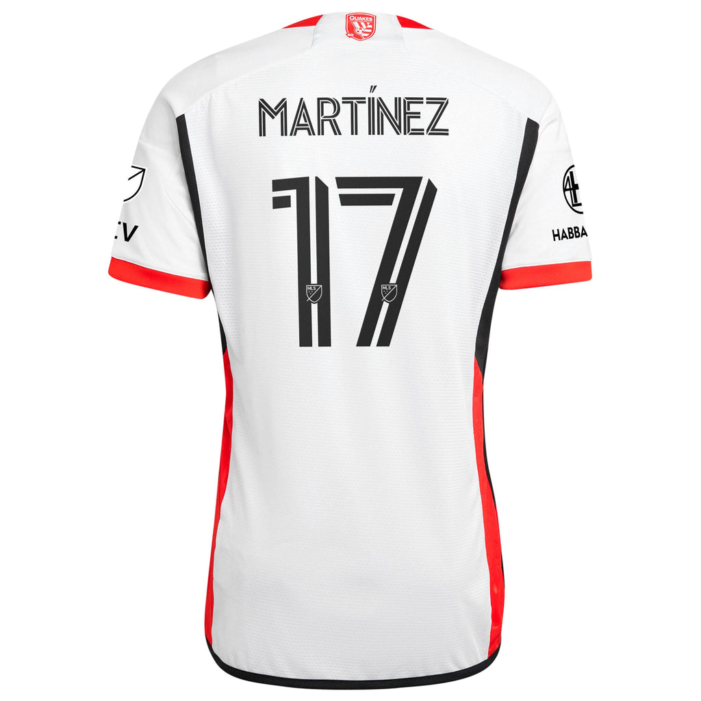 Men's San Jose Earthquakes Josef Martinez White 2025 The 50 Kit Authentic Player Jersey