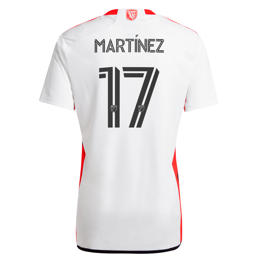 Men's San Jose Earthquakes Josef Martinez White 2025 The 50 Kit Replica Player Jersey