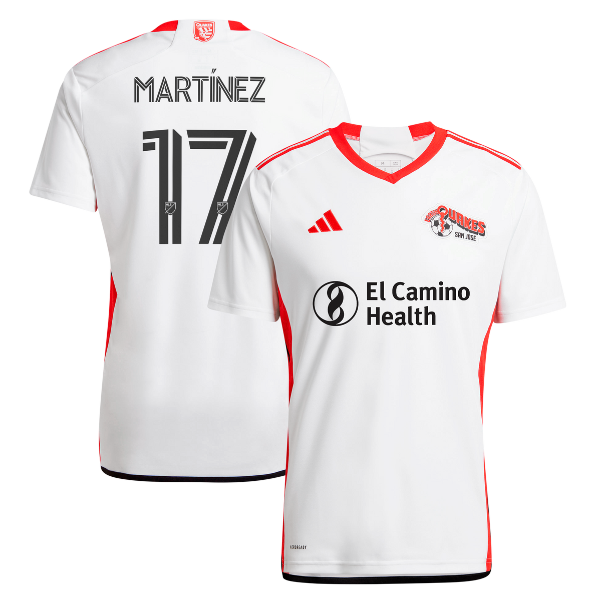 Men's San Jose Earthquakes Josef Martinez White 2025 The 50 Kit Replica Player Jersey