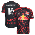Men's New York Red Bulls Julian Hall Black 2026 The Rooted Kit On-Field Authentic Patch Jersey