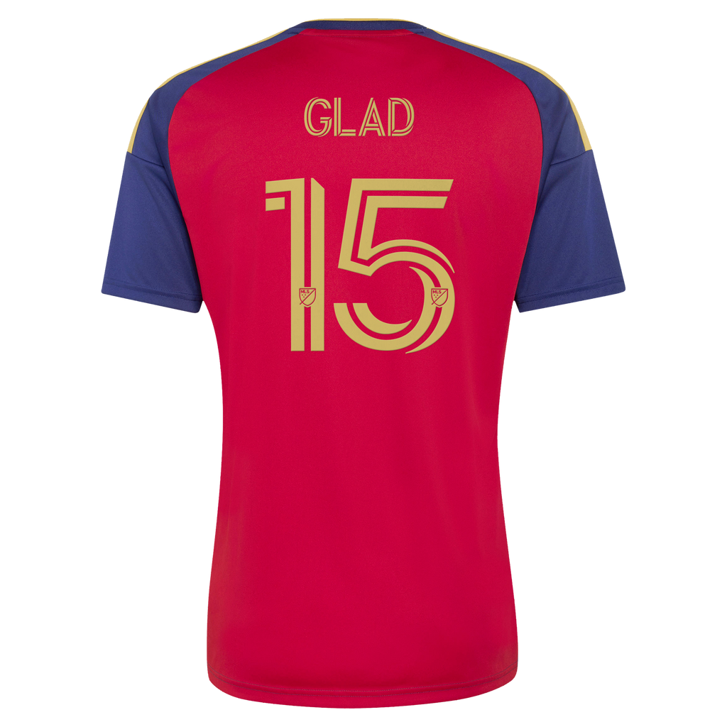 Men's Real Salt Lake Justen Glad Red 2026 The Switchback Replica Jersey