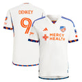 Men's FC Cincinnati Kévin Denkey White 2024 The Canvas Kit Authentic Player Jersey