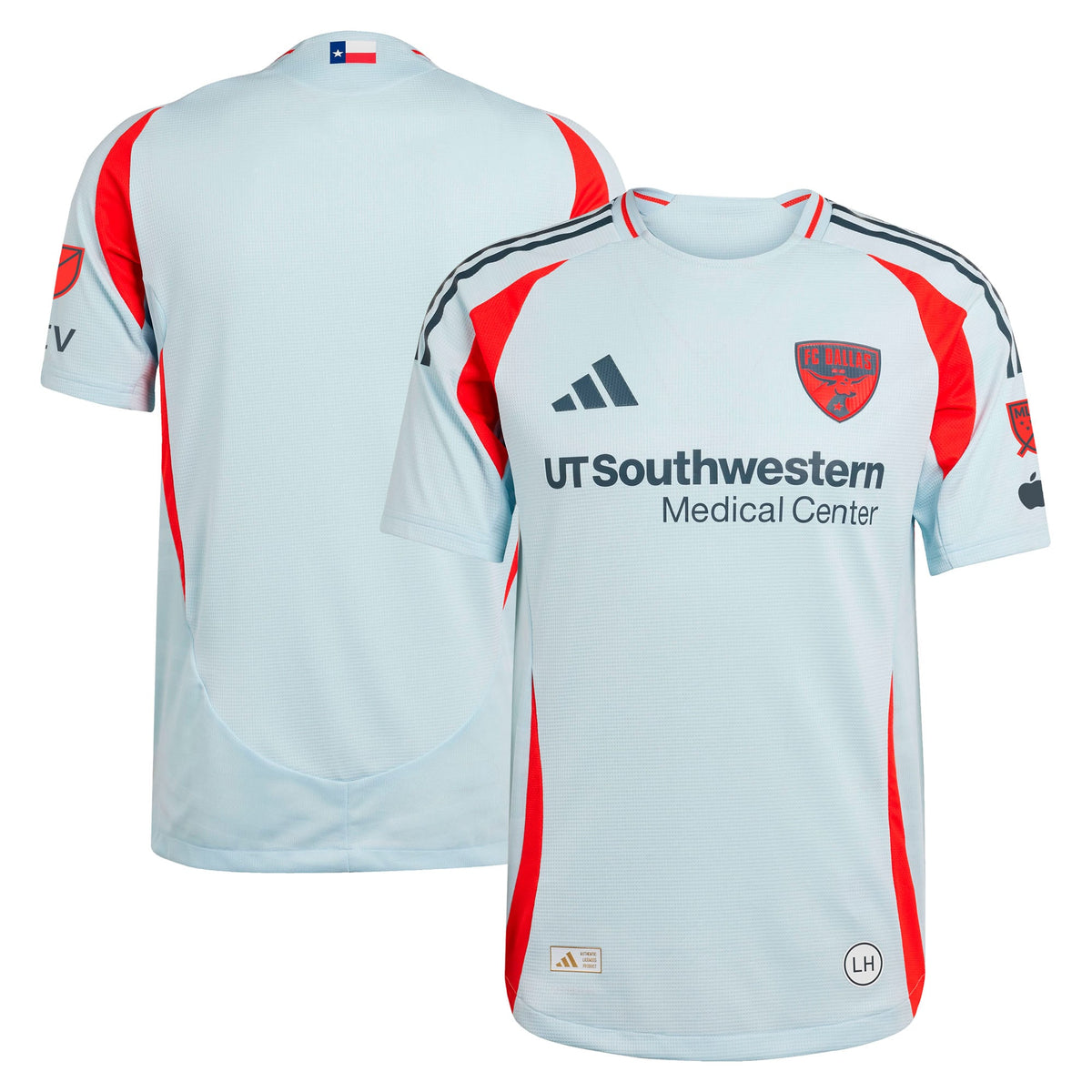 Men's FC Dallas Light Blue 2025 The Inferno Kit Authentic Jersey