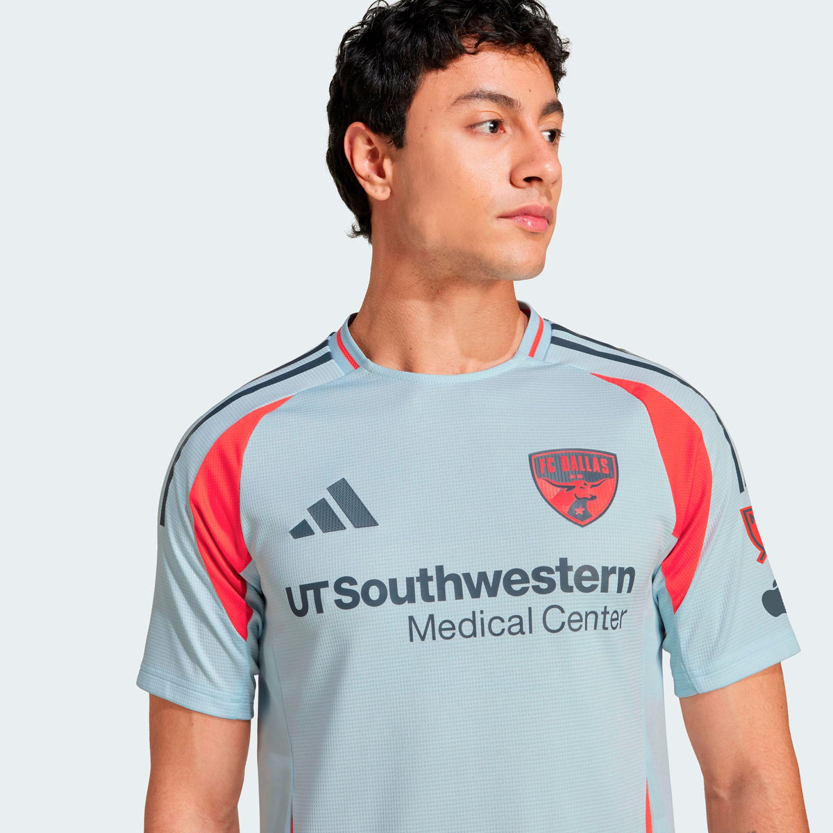 Men's FC Dallas Light Blue 2025 The Inferno Kit Authentic Jersey