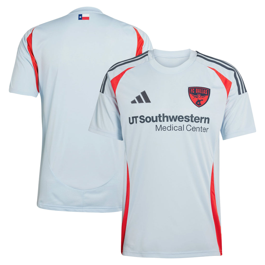 Men's FC Dallas Light Blue 2025 The Inferno Kit Replica Jersey