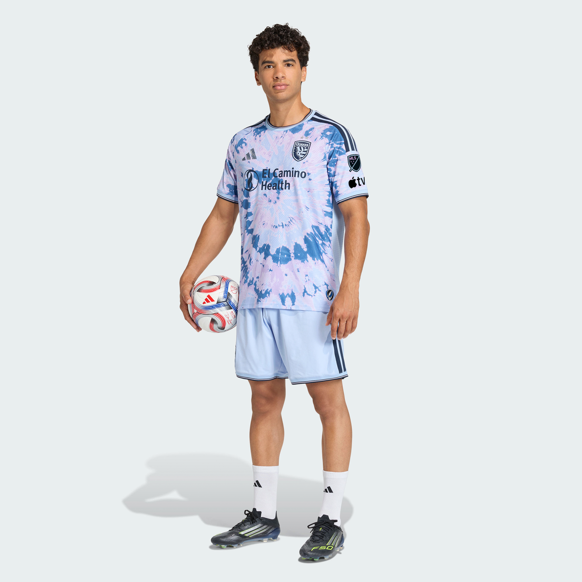 Men's San Jose Earthquakes Light Blue 2026 The Dead Kit On-Field Authentic Patch Jersey