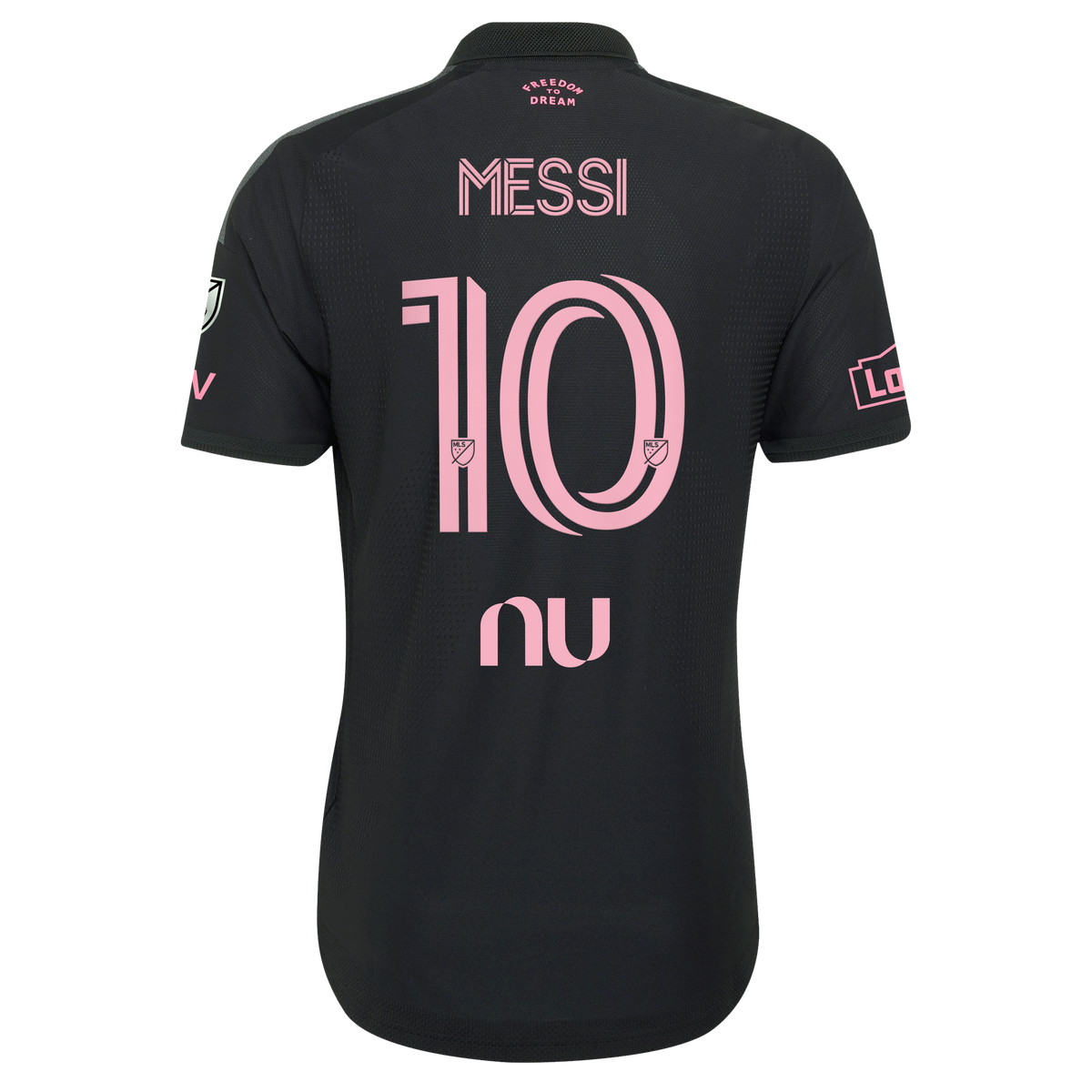 Men's Inter Miami CF Lionel Messi Black 2026 Presagio On-Field Authentic Patch Jersey
