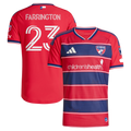 Men's FC Dallas Logan Farrington Red 2026 DNA Kit On-Field Authentic Patch Jersey