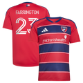Men's FC Dallas Logan Farrington Red 2026 DNA Kit Replica Jersey