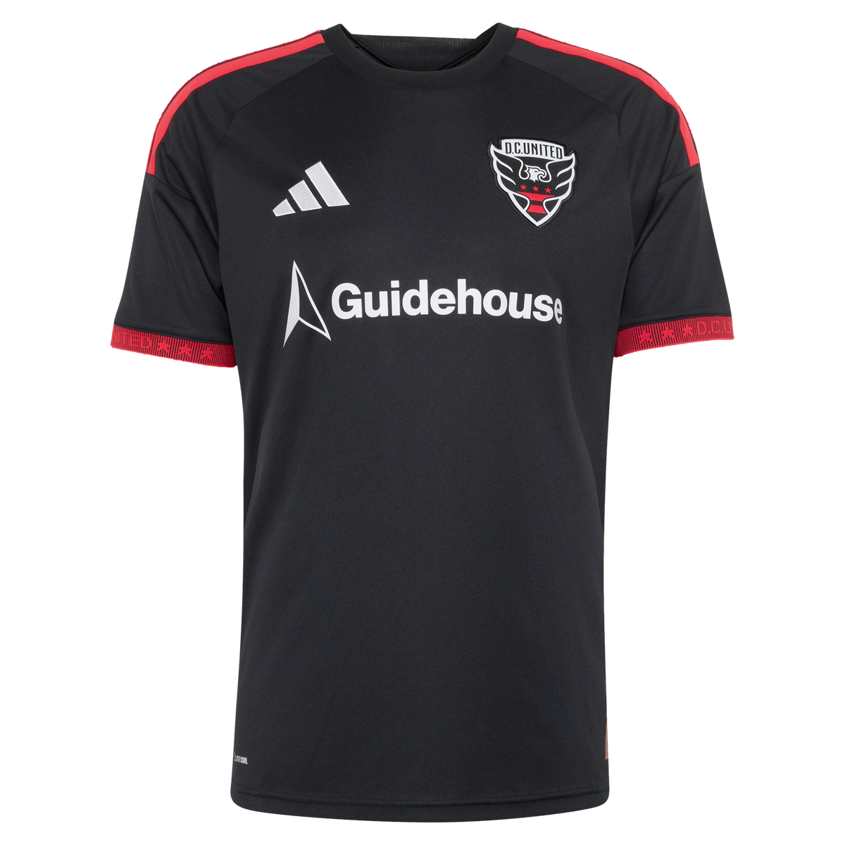 Men's D.C. United Louis Munteanu Black 2026 Black-and-Red Kit Replica Jersey