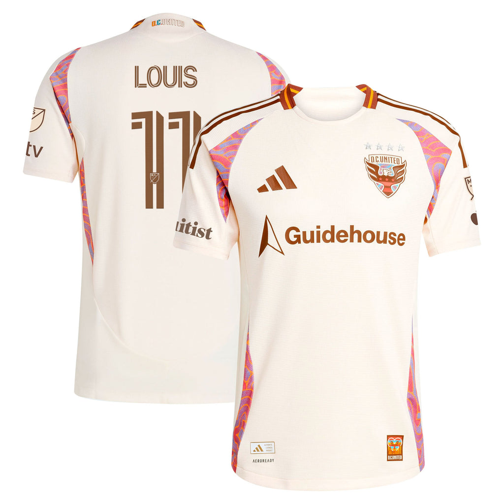 Men's D.C. United Louis Munteanu Natural 2025 The Soul Kit On-Field Authentic Jersey