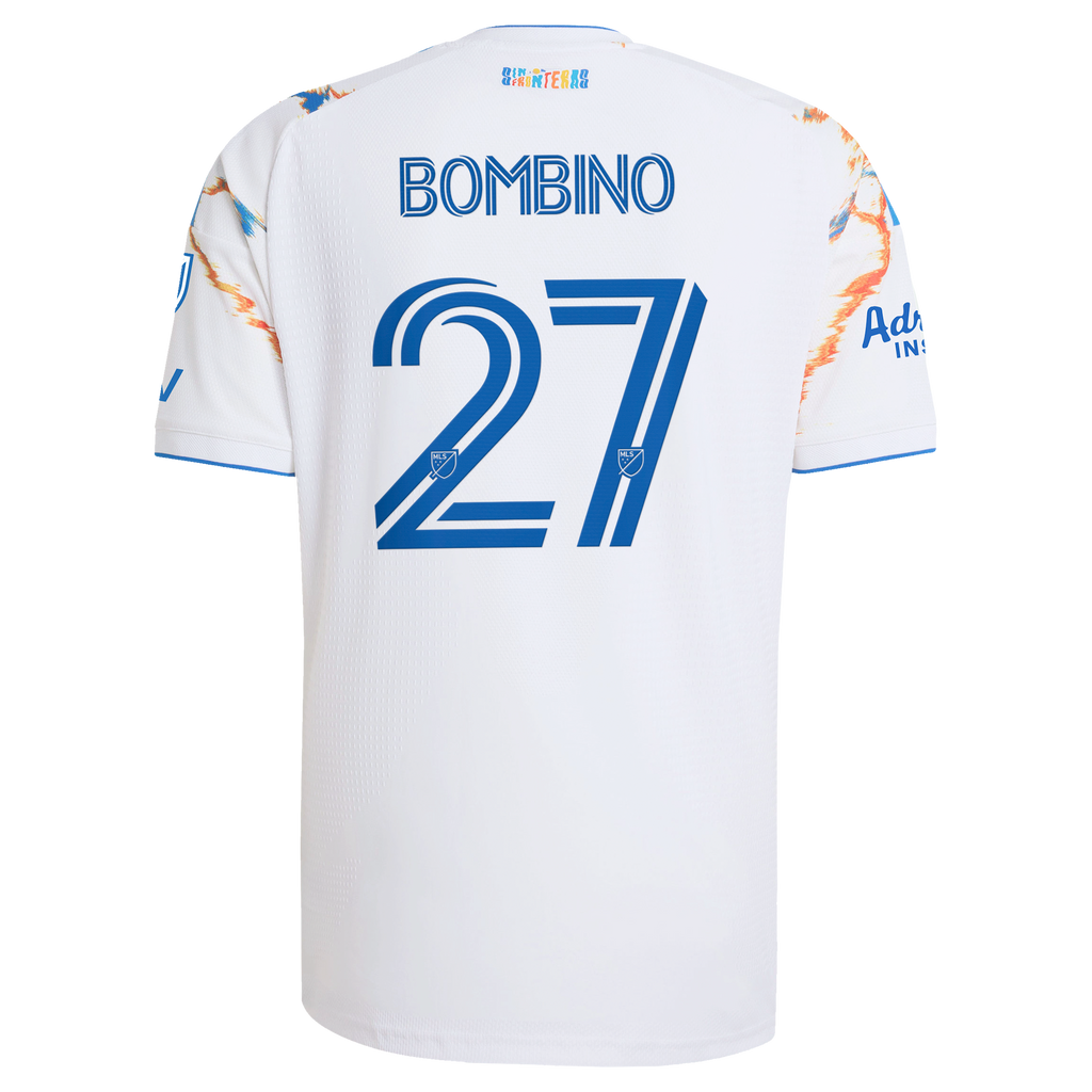 Men's San Diego FC Luca Bombino White 2026 Unprecedented Unity Kit On-Field Authentic Patch Jersey