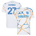 Men's San Diego FC Luca Bombino White 2026 Unprecedented Unity Kit Replica Jersey