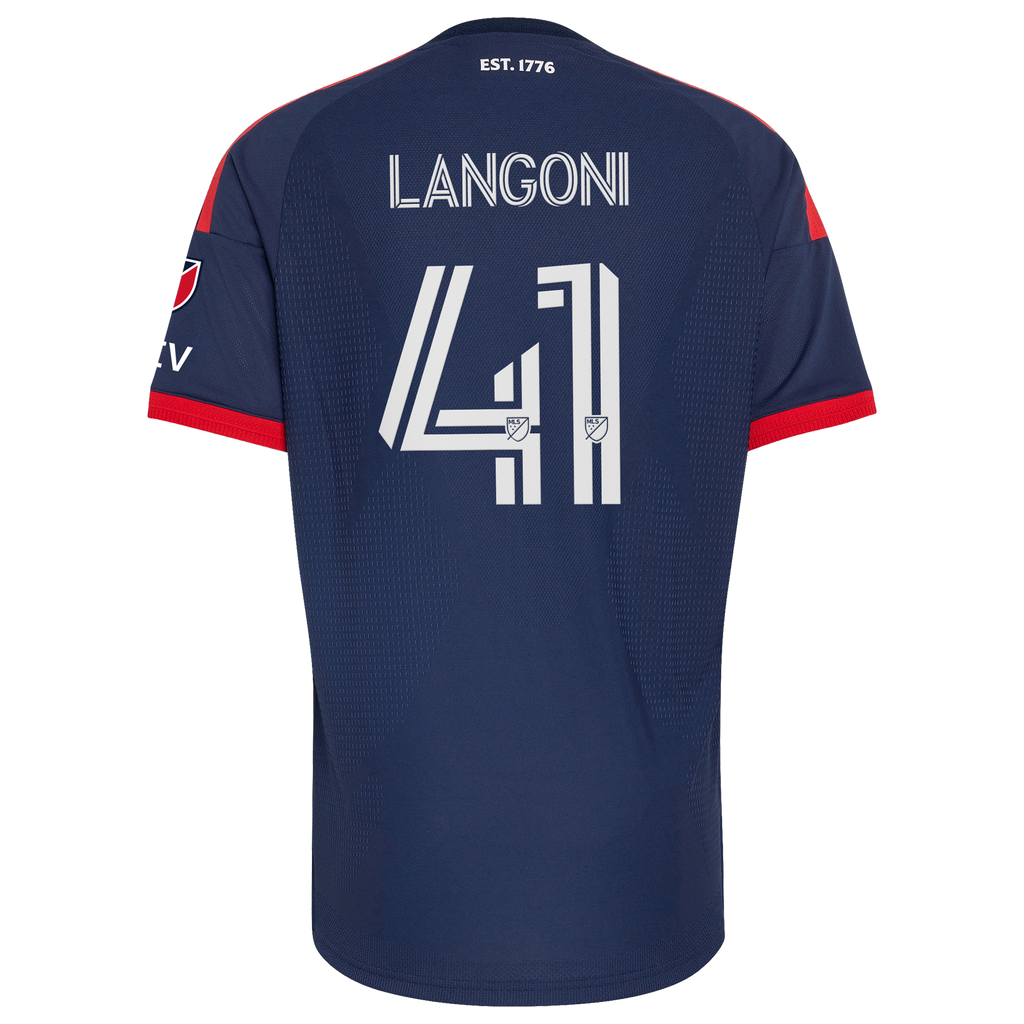 Men's New England Revolution Luca Langoni Blue 2026 Independence Day On-Field Authentic Jersey