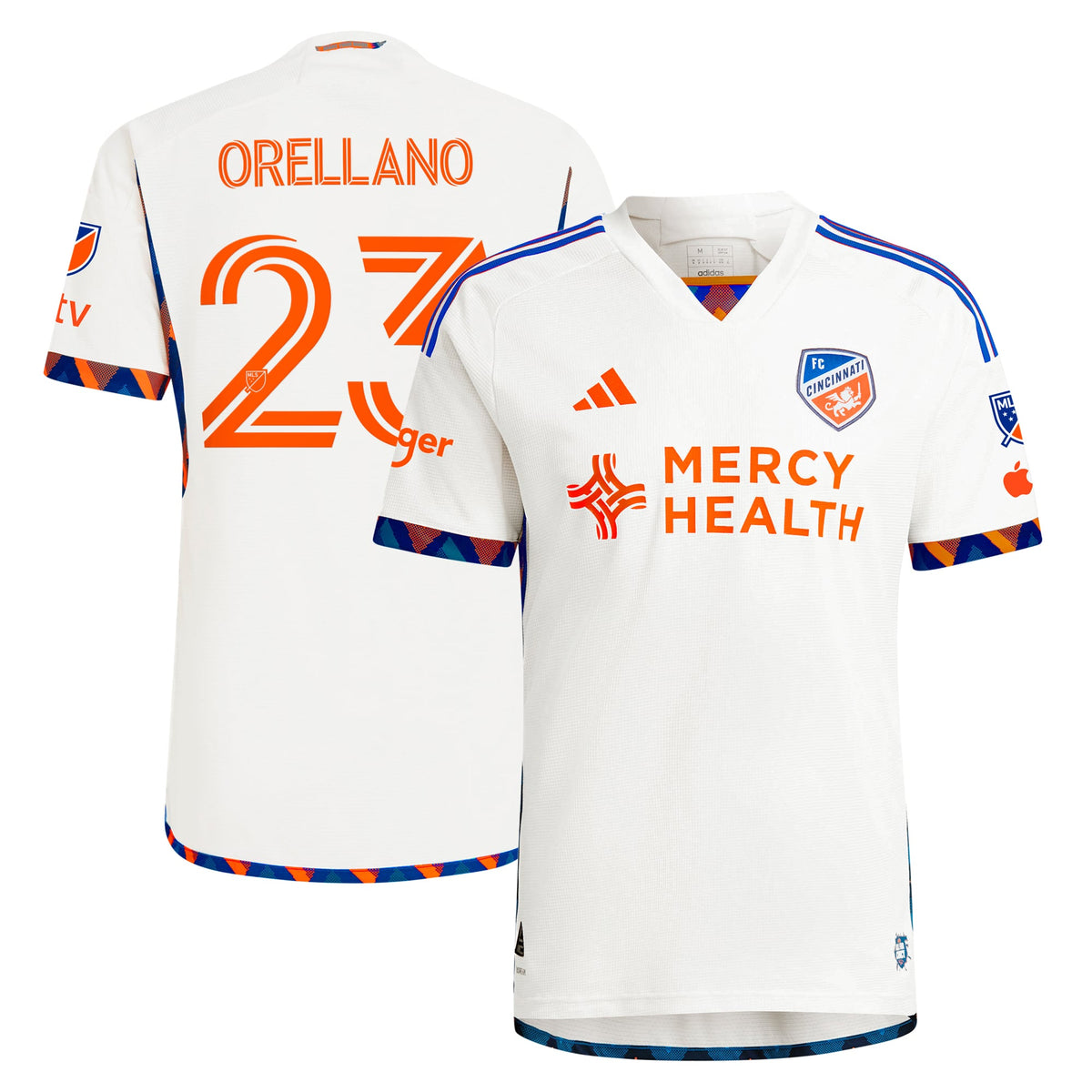 Men's FC Cincinnati Luca Orellano White 2024 The Canvas Kit Authentic Player Jersey