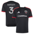 Men's D.C. United Lucas Bartlett Black 2026 Black-and-Red Kit Replica Jersey