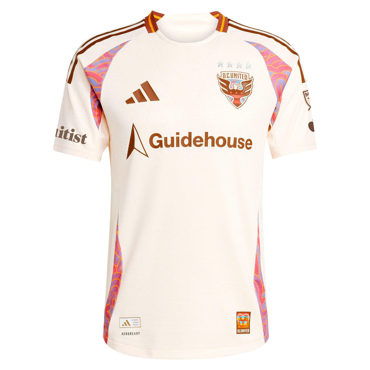 Men's D.C. United Lucas Bartlett Natural 2025 The Soul Kit On-Field Authentic Jersey