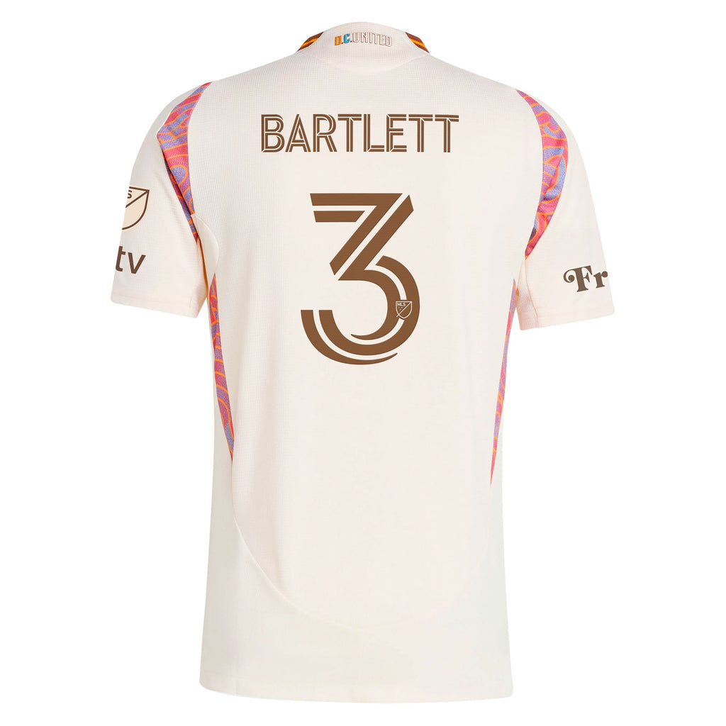 Men's D.C. United Lucas Bartlett Natural 2025 The Soul Kit On-Field Authentic Jersey