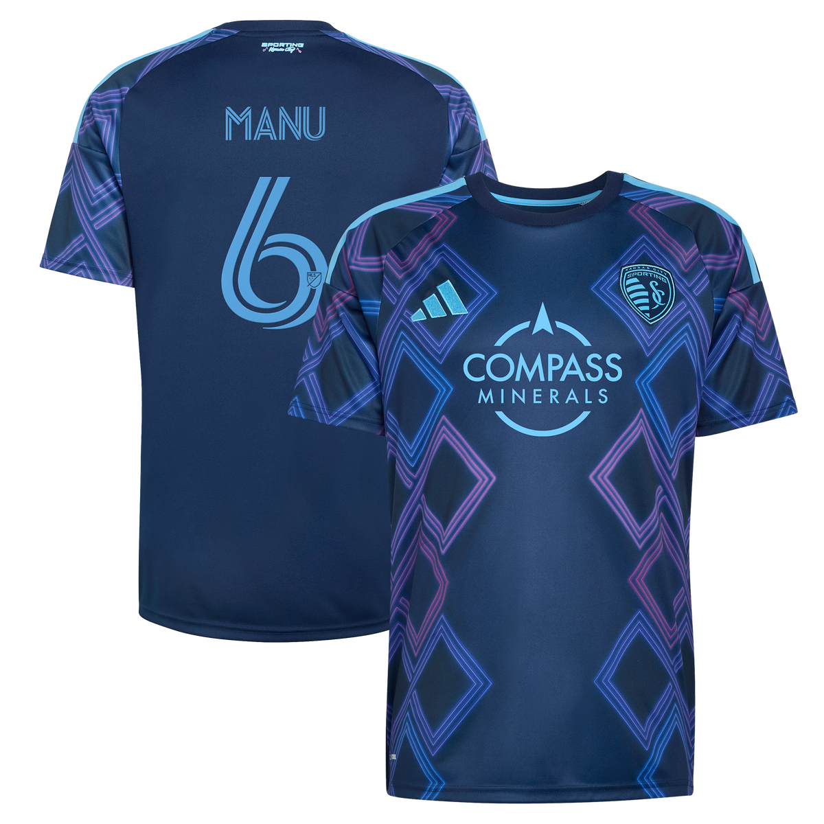 Men's Sporting Kansas City Manu García Blue 2026 The 18th & Vine Kit Replica Jersey