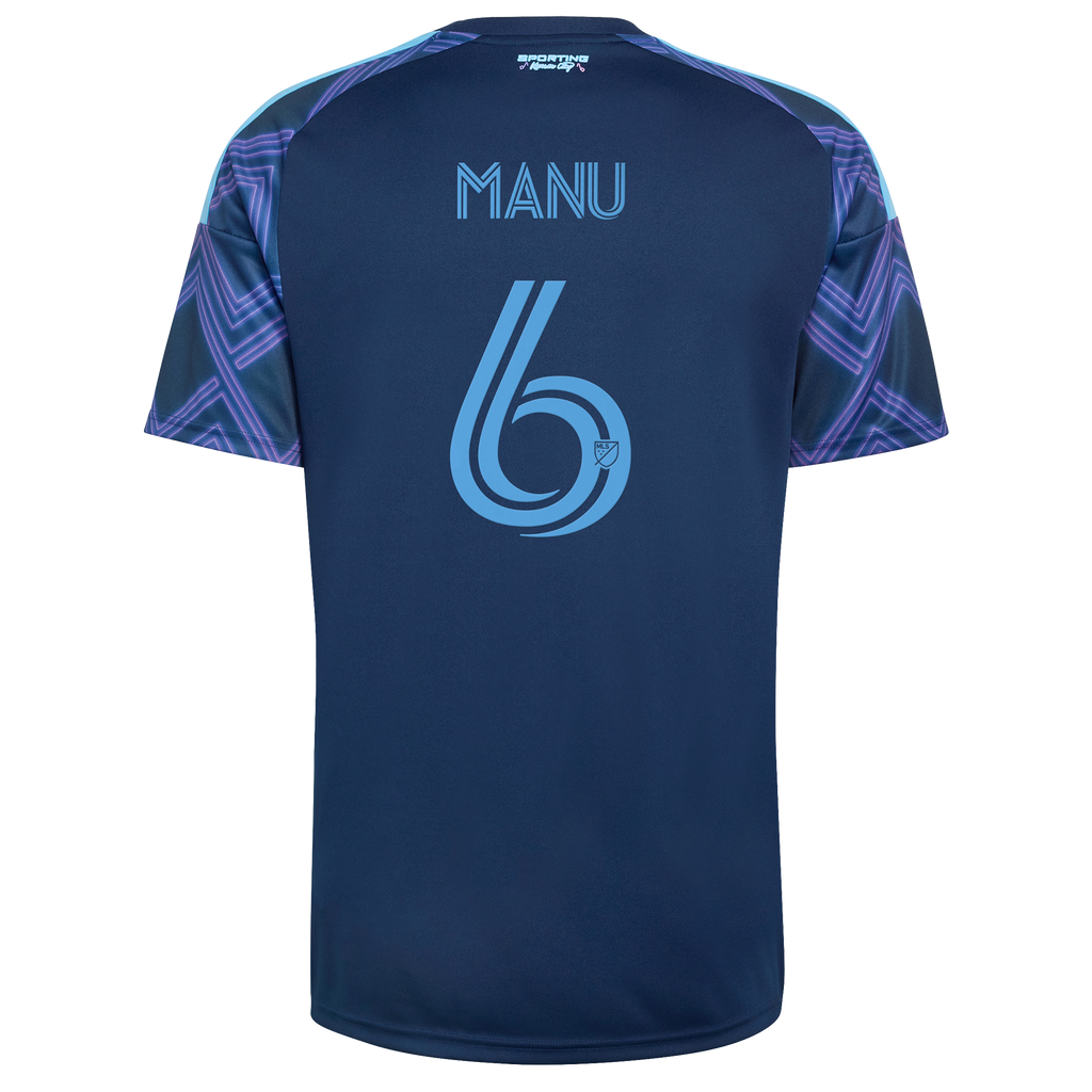 Men's Sporting Kansas City Manu García Blue 2026 The 18th & Vine Kit Replica Jersey