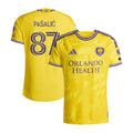 Men's Orlando City SC Marco Pašalić Yellow 2026 Sunken Treasure Kit On-Field Authentic Patch Jersey
