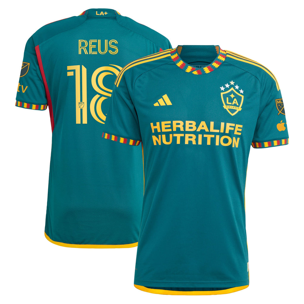 Men's LA Galaxy Marco Reus Green 2024 LA Kit Authentic Player Jersey