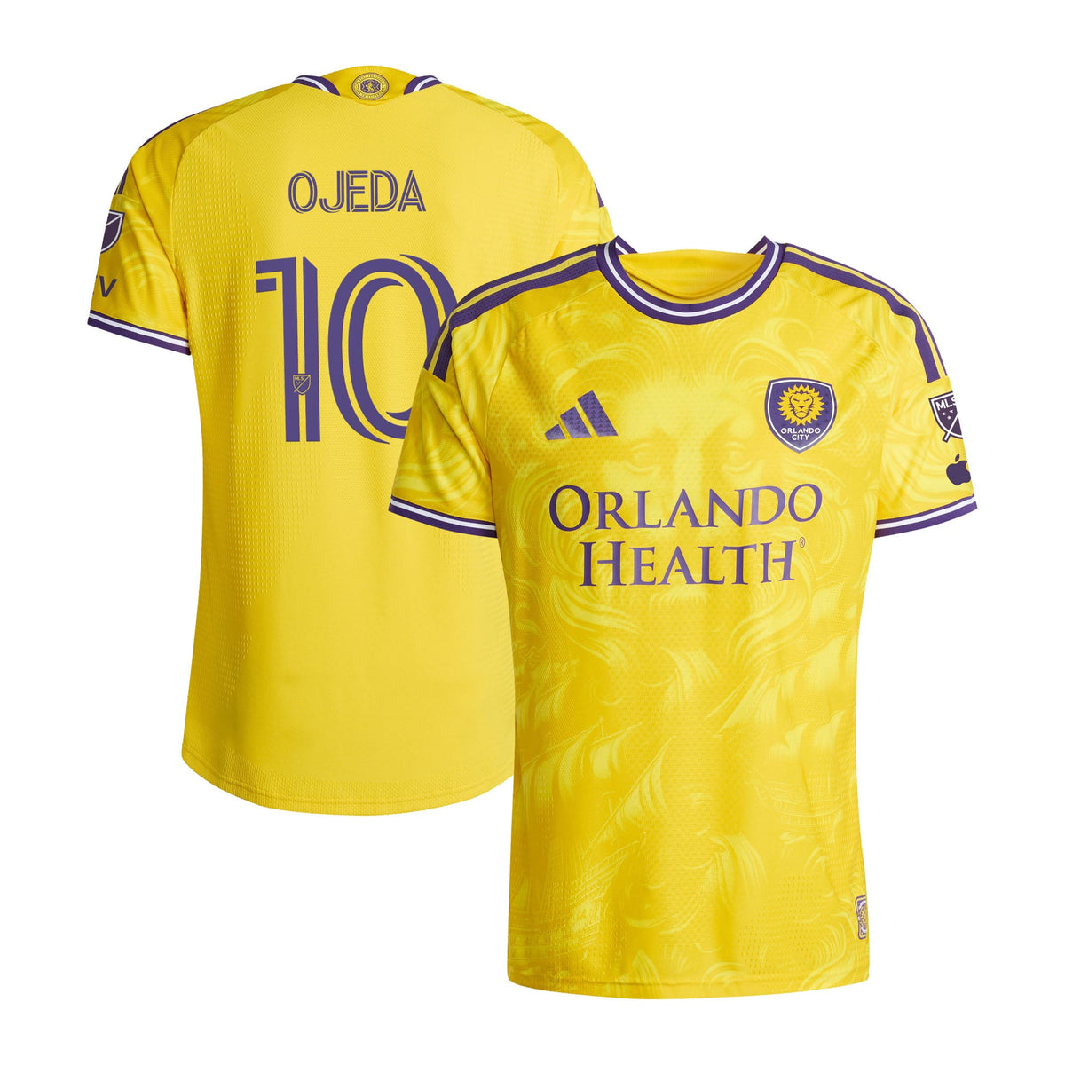 Men's Orlando City SC Martín Ojeda Yellow 2026 Sunken Treasure Kit On-Field Authentic Patch Jersey