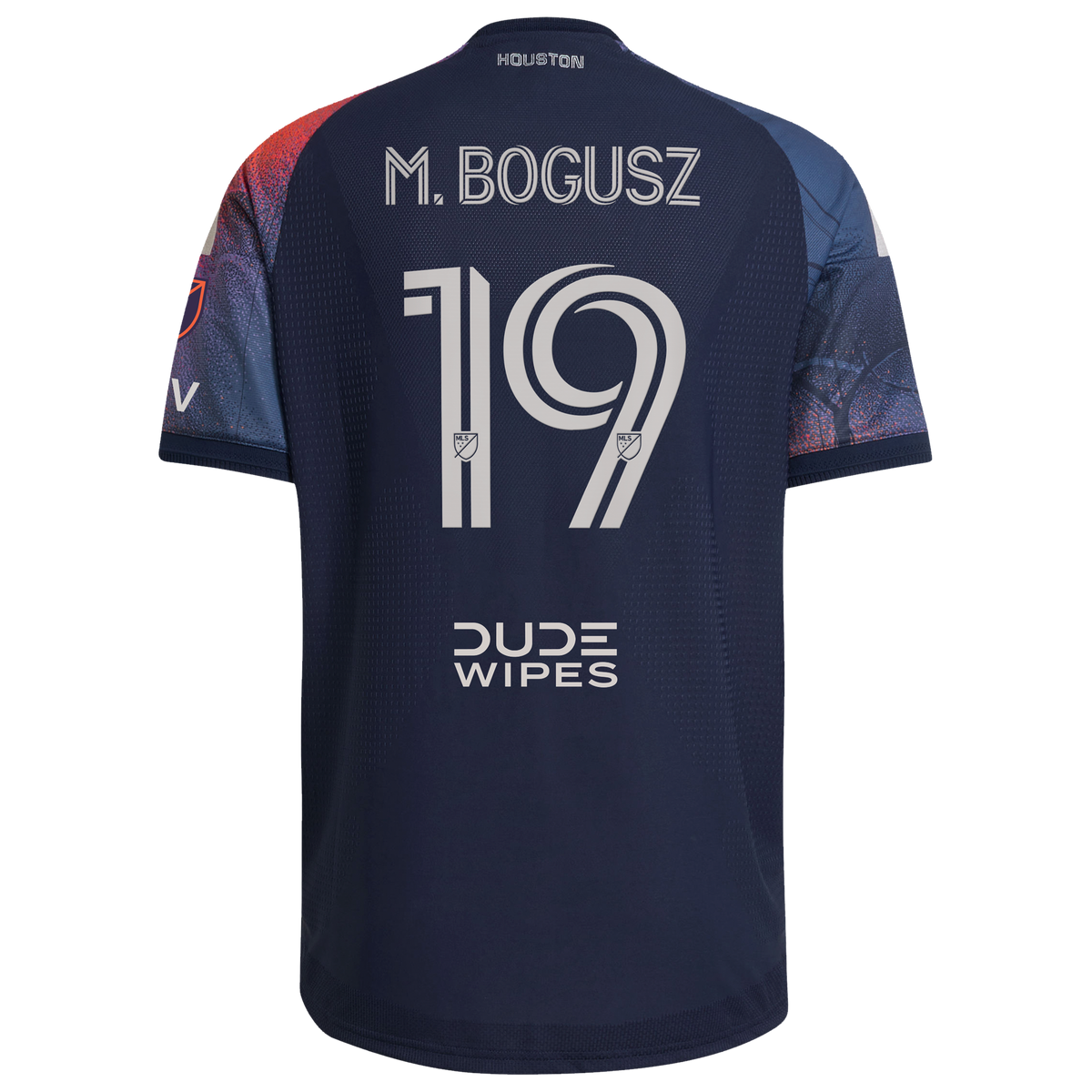 Men's Houston Dynamo FC Mateusz Bogusz Blue 2026 Mission Control On-Field Authentic Patch Jersey