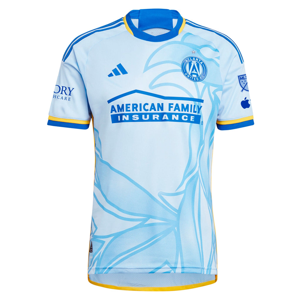 Men's Atlanta United FC Miguel Almiron Light Blue 2024 The Resurgens Kit Authentic Player Jersey