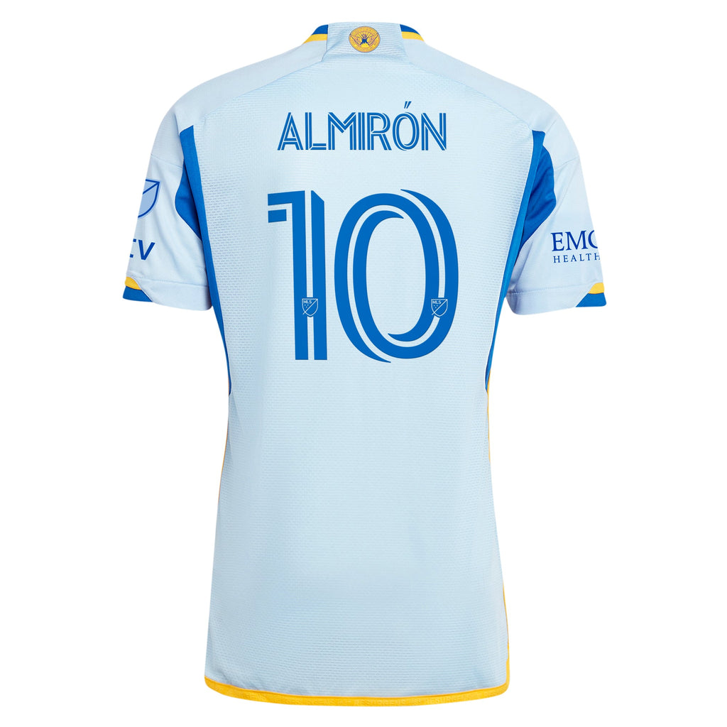 Men's Atlanta United FC Miguel Almiron Light Blue 2024 The Resurgens Kit Authentic Player Jersey