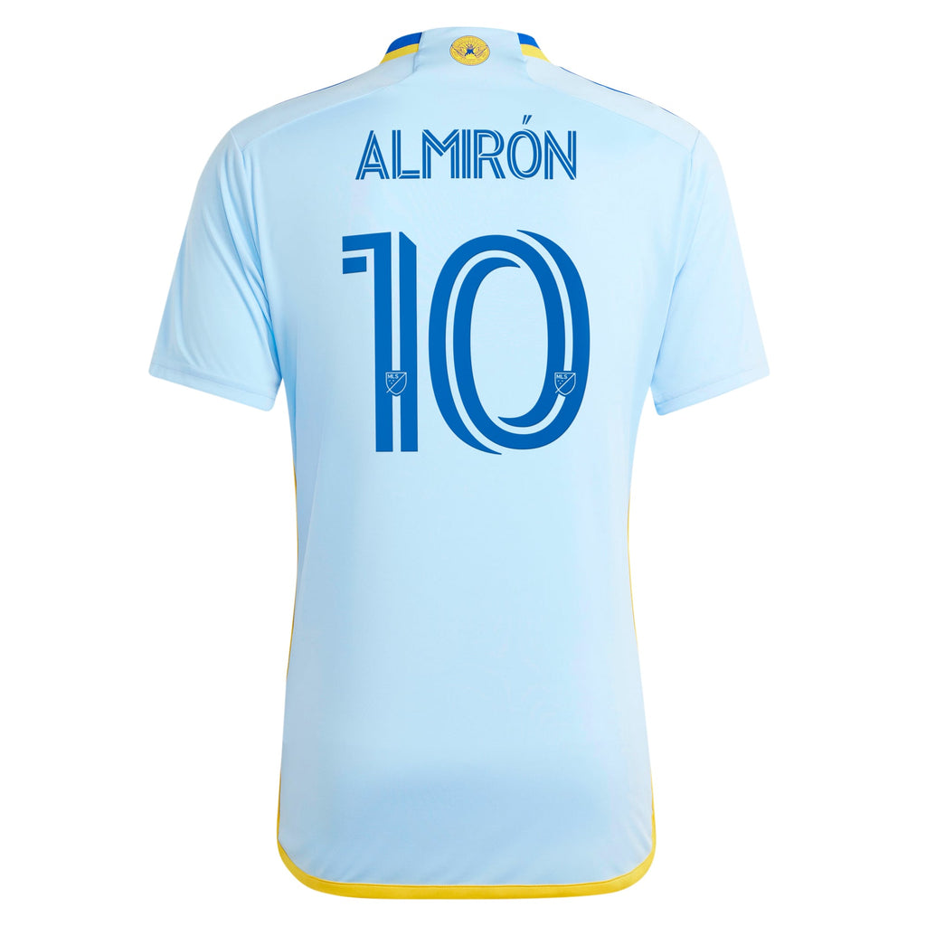 Men's Atlanta United FC Miguel Almiron Light Blue 2024 The Resurgens Kit Replica Player Jersey