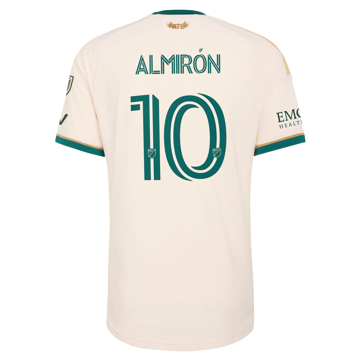 Men's Atlanta United FC Miguel Almiron Tan 2026 Spirit of '96 On-Field Authentic Patch Jersey
