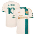 Men's Atlanta United FC Miguel Almiron Tan 2026 Spirit of '96 On-Field Authentic Patch Jersey