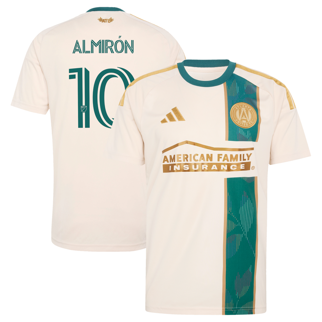 Men's Atlanta United FC Miguel Almiron Tan 2026 Spirit of '96 Replica Jersey