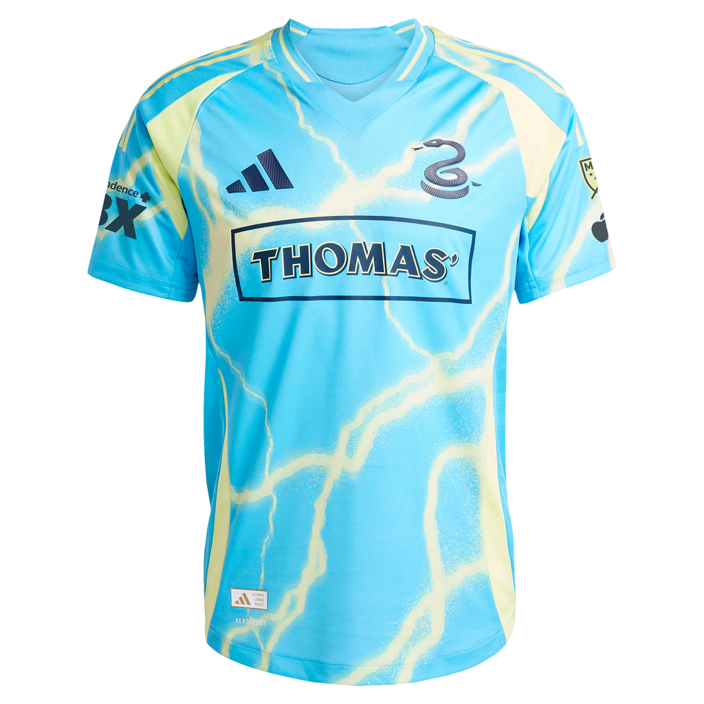 Men's Philadelphia Union Milan Iloski Blue 2025 The Voltage Kit On-Field Authentic Jersey