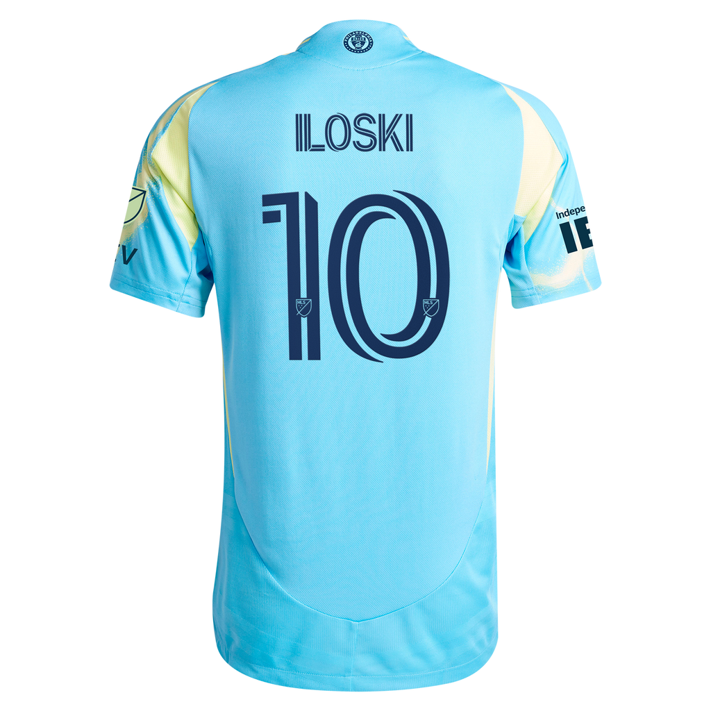 Men's Philadelphia Union Milan Iloski Blue 2025 The Voltage Kit On-Field Authentic Jersey