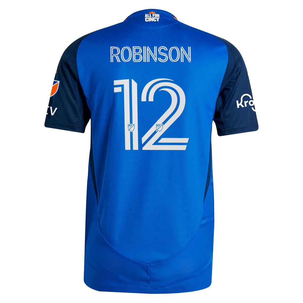 Men's FC Cincinnati Miles Robinson Blue 2025 Orange and Blue Legacy Kit Authentic Player Jersey